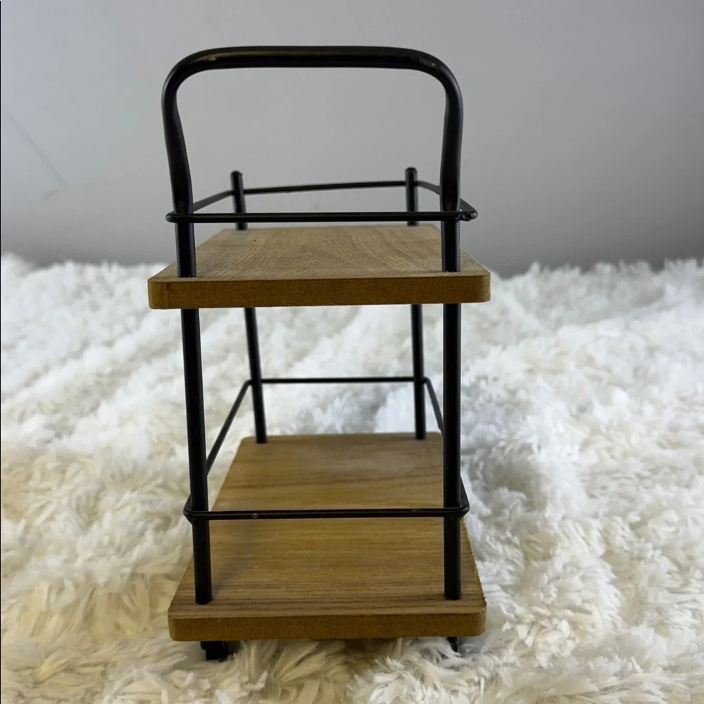 Modern Black and Brown Wall Shelf Set T30